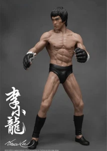 Figura de acción de PVC de 19 cm modelo juguete Bruce Lee promotor chino de Kung Fu del Reino Unido 🇬🇧 - Imagen 1 de 3