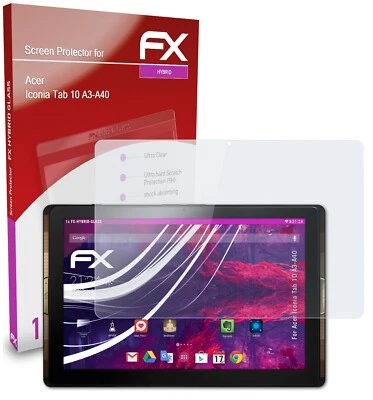 atFoliX Pellicola Vetro per Acer Iconia Tab 10 A3-A40 9H Armatura di protezione - Immagine 1 di 4