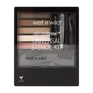 wet n wild Ultimate Eyebrow Universal Stencil Kit, 5 Brow Color Makeup Set, Spoo - Picture 1 of 1