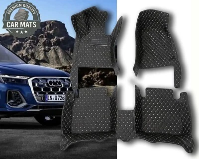 Alfombrillas coche Audi ajuste personalizado | Forros de suelo de cuero impermeables A3 A4 A6 Q5 Q7 Foto 1 de 3
