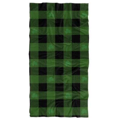 30"x60" Beach Towel Green Buffalo Plaid Rock Lightweight Microfiber Bath - Image 1 of 4