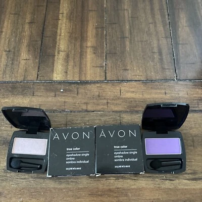 2 New Avon True Color EyeShadow Single Shade mauved rose & violet .016 Oz Each - Image 1 of 4