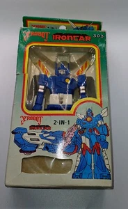 Vintage 80er Transformer Y Roboter Eisenauto + OVP Spielzeug Retro Markenlos - Bild 1 von 1