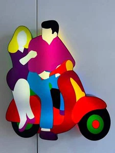 Couple in love Marco Lodola Oper SKULPTUR Leuchtend Neon Plexiglas UNIKAT - Bild 1 von 1