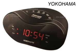 YOKOHAMA AM/FM Alarm Clock Radio Dual Alarm Function #CR300YOK - Picture 1 of 4