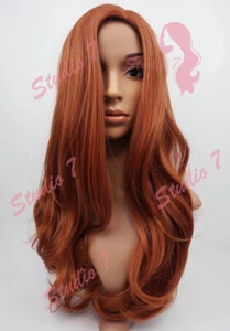 Ladies Full Wig LONG WAVY STRAIGHT - Brown Black Blonde Auburn Ombre studio7-uk - Picture 1 of 184