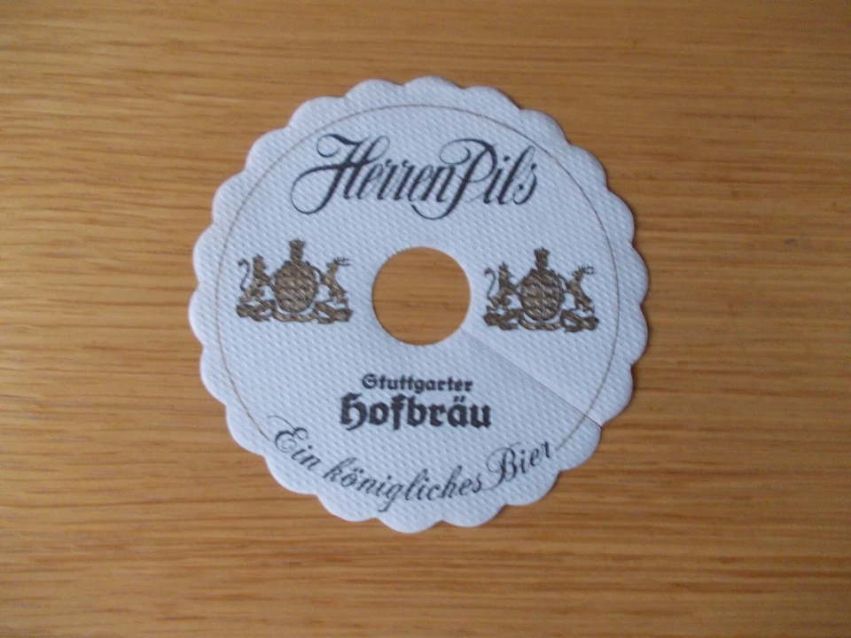 altes Pilsdeckchen Brauerei Hofbräu Stuttgart - Bild 1 von 1