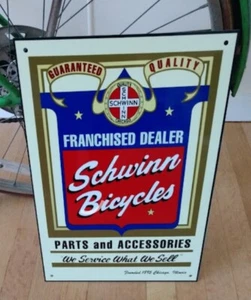 Schwinn Bicycle Sign ... Chicago - Picture 1 of 2