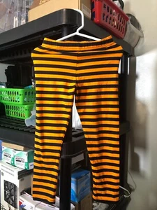 Emily Rose Girls Striped Pants Orange & Black Size 4T - Picture 1 of 3