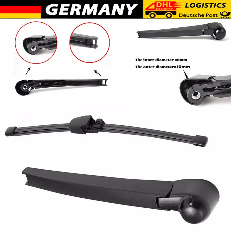HECKWISCHERARM WISCHERARM + HINTEN SCHEIBENWISCHER FÜR VW POLO Golf Passat - Bild 1 von 4