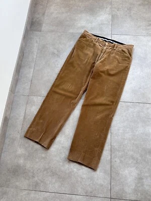 Vintage Dolce & Gabbana D&G Corduroy Beige Pants Trousers 34x28 Mens - Image 1 of 4