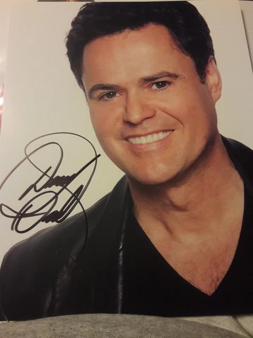 DONNY OSMOND SIGNED 8X10 COLOR PHOTO Signed In Person Las Vegas Cover