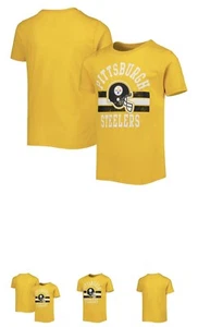 Pittsburgh Steelers Boys 4-18 SS Cotton Tee 9K1BXFFAS XL14/16 - Picture 1 of 3