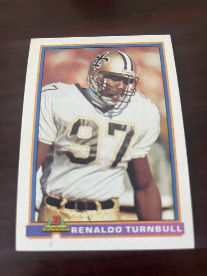 1991 Bowman Renaldo Turnbull #346 New Orleans Saints  - Image 1 of 1