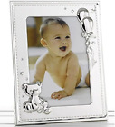 Baby Silver Photo Frame with Teddy and Balloons for 5" x 7" Photo - 51357