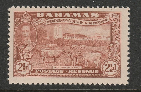 Bahamas 1948 2½d Terecentenary SG 182 Mnh Cover