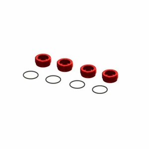 Tuerca de buje frontal de aluminio ARRMA FELONY roja (4) inc O's repuestos genuinos UK ARA320467 - Imagen 1 de 1
