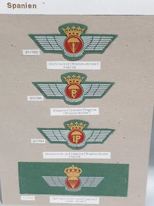 Spagna Istruttore Legione Corona Franco Distintivo Saltatore Plegador Paracaidista - Foto 1 di 3