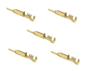 Delphi 12040993 Male Metri-Pack 150 Series 14A Brass Terminal Connector 5-Pack - Picture 1 of 2