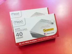 MEAD n. # 6-3/4 Buste Autosigillanti Bianche 3 5/8 x 6 1/2, 2pz, 40 per confezione - Foto 1 di 6