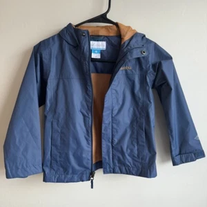 COLUMBIA Omni-Tech Jacket Boy's Waterproof Breathable Reflectors Hooded Size 4/5 - Picture 1 of 13