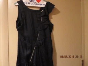 MARC JACOBS BLACK DRESS-RUFFLE FRONT---SIZE 0---#T11A-17 - Picture 1 of 24