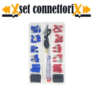 Kit Connettori Capicorda innesto connettore elettrico set completo 81 pz - Foto 1 di 4