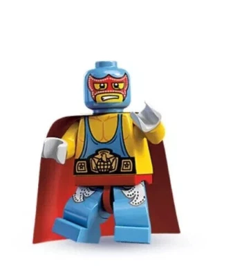 *NEW* LEGO Series 1 Collectible Minifigures 8683 - SUPER WRESTLER (RETIRED) - Image 1 of 4