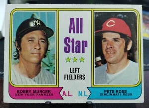 1973 TOPPS PETE ROSE/BOBBY MURCER ALL-STAR REDS - Bild 1 von 2