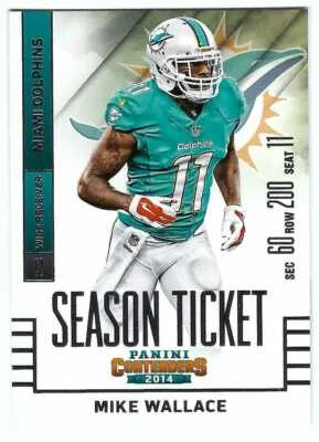 Mike Wallace Miami Dolphins 2014 Panini Contenders Football #41 NFL Trading Card - Image 1 of 2