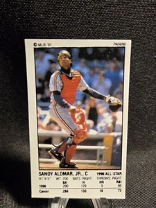 1991 Panini Baseball Sticker Sandy Alomar Jr 172 - Picture 1 of 2