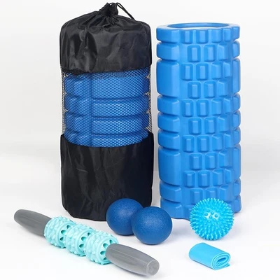 1Pack 6in1 Foam Roller Set High Density Deep Tissue Massager for Muscle Massage - Image 1 of 4