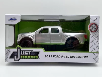 Jada Ford F-150 SVT Raptor 2011 Pickup Metallic Silver Just Trucks 1:32 scale - Image 1 of 4