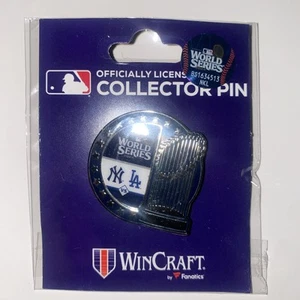 Los Angeles Dodgers N.Y Yankees Dueling 2024 World Series Trophy Pin MLB - Picture 1 of 3