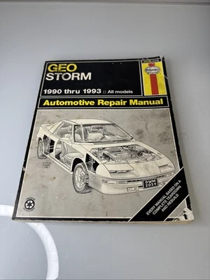 Haynes 40030 1990-1993 Geo Storm Repair Workshop Manual Guide Book  - Image 1 of 4