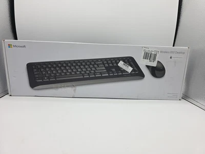 Microsoft Desktop 850 Wireless Keyboard and Mouse Bundle - Black, Open Box - Image 1 of 4