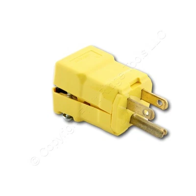Enchufe de valija de hoja recta Hubbell HD NEMA 5-15P 15A 125V A GRANEL HBL5965VYM14 Foto 1 de 4
