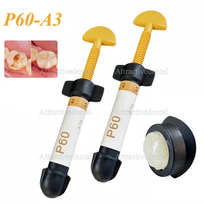 Materiales de relleno especiales de resina compuesta dental P60 A3 curado con luz para dientes posteriores Foto 1 de 4