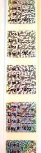 100 to 1000 LOD 3/4" Square Custom Hologram Adhesive Tamper Evident Stickers - Picture 1 of 8