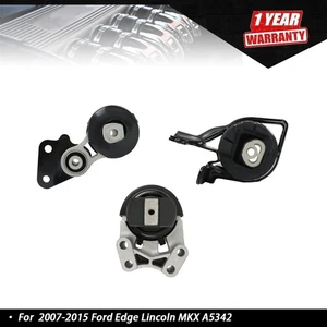 3Pcs Engine & Transmission Mount Kit For Ford Edge Lincoln MKX 2007-2015 A5342 - Picture 1 of 14