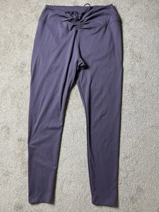 VICTORIA’S SECRET PINK Active Women’s Sz XL Purple RUNCHED V FRONT LEGGING Yoga - Picture 1 of 11