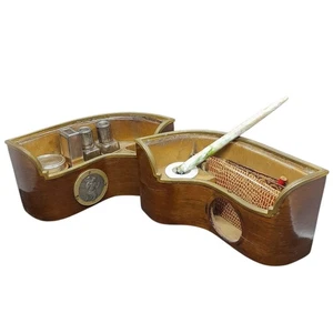 Rare Coffrets Toilette et Bureau Voiture Française, Médaille St-Christophe 1905 - Picture 1 of 23