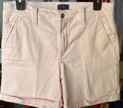 Women’s Size 8 Stretch Shorts Tush Lift Tuck Technology NYDJ Pale Pink NWOT - Image 1 of 4