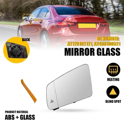 Espejo retrovisor lateral vidrio calor + punto ciego para Mercedes-Benz W176 W246 W204 C218 Foto 1 de 4