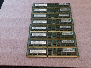 lot of 8 Elpida 16GB 2Rx4 PC3 - 12800R (DDR3 1600) EBJ17RG4BFWD-GN-F - Picture 1 of 4