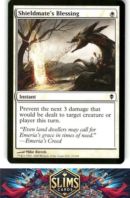 Magic the Gathering MTG Zendikar Shieldmate's Blessing #35 Buy 2 Get 1 - Image 1 of 2