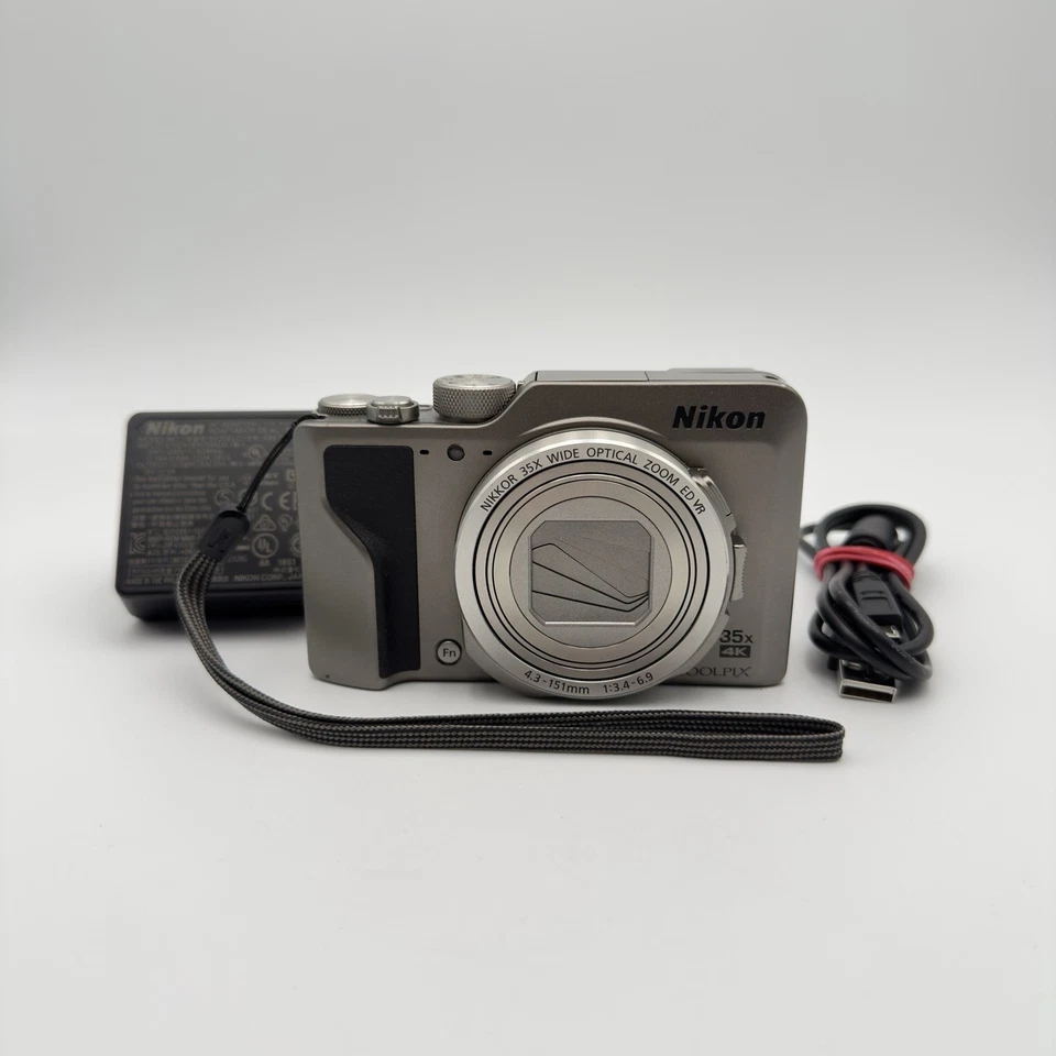 Nikon COOLPIX A1000 16.0MP Digitalkamera - Silber - Getestet - Bild 1 von 4