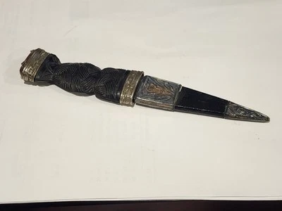 Vintage English J. Nowill & Sons Sheffield Skean-Dhu Knife & Sheath Dagger - Image 1 of 4