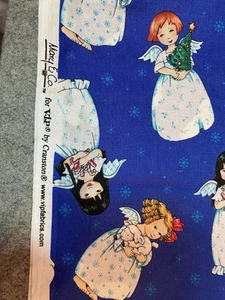 Mary Engelbreit Quilting Fabric Sew Angel Christmas Mary & Co 30" x 43" - Picture 1 of 4