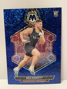2024 Panini Mosaic - Blue Sparkle 49/96 SSP Washington Commanders Ben Sinnott - Picture 1 of 2